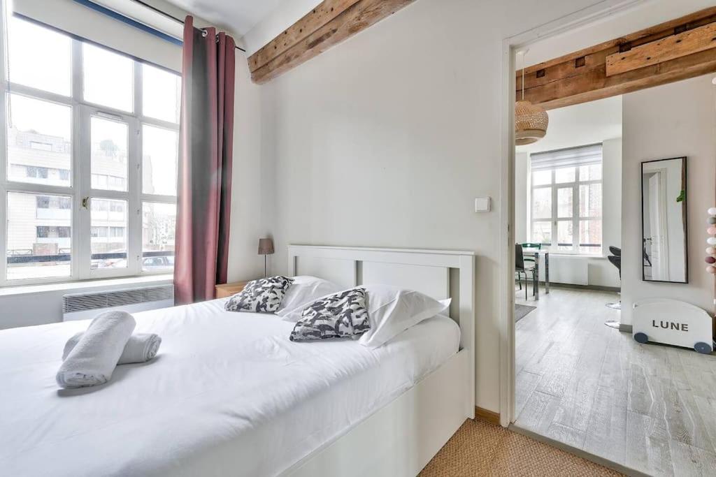 Appartement Lumineux Et Calme Parking Gratuit Lille Exterior foto